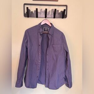 Charles Tyrwhitt Poplin Blue Checkered Button-Up Shirt